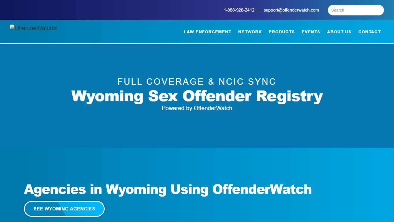 Wyoming Sex Offender Registry | OffenderWatch Network